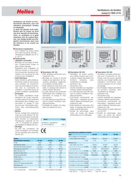 Ventilateurs de fenêtre | GX 150/225/300