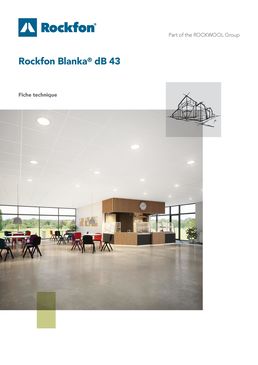 Rockfon Blanka® dB 43 | Plafond acoustique en laine de roche