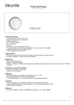 Hublots LED basse consommation et système antivandalisme | VOILA R