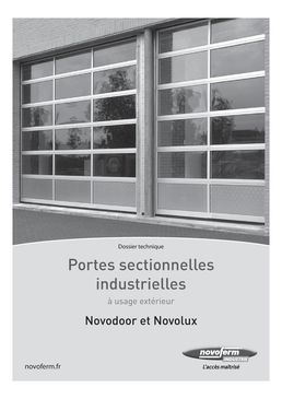 Porte sectionnelle industrielle isolée | Novodoor Thermo