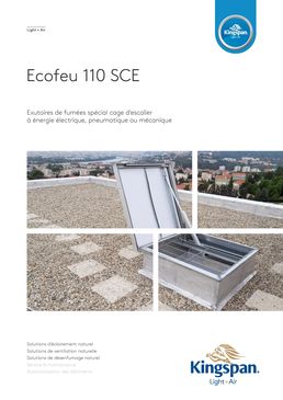 Lanterneau de désenfumage pour cage d’escaliers | Ecofeu 110 SCE
