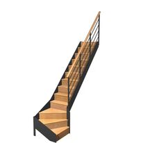 Escalier Esteban Bois Métal Quart Tournant Bas | LAPEYRE SERVICES