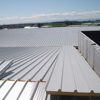 Panneau sandwich avec isolant polyuréthane pour couverture et façade | Gamme Alutech