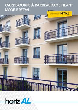 Garde-corps aluminium à barreaudage personnalisable | Garde-corps Retral