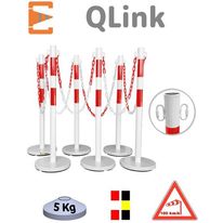 Kit de 6 poteaux de signalisation en tube métal diamètre 50 mm | PM566 - PCM566