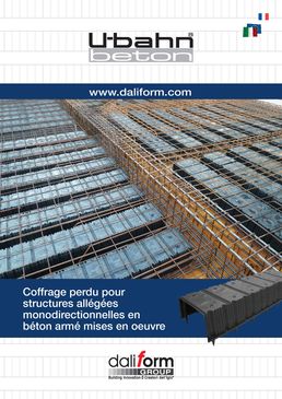 Coffrage perdu pour dalles allégées monodirectionnelles en béton armé | U-Bahn® Beton