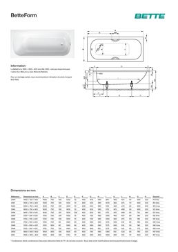 Baignoire rectangulaire à encastrer en acier titane vitrifié | BetteForm 