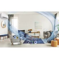 Système mono ou multisplit silencieux à capteur et système de purification d'air | Etherea Z