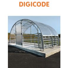 Abri vélos modulable sécurisé 12 places | DIGICODE - ABRIDC12P