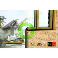 Mur ossature bois préfabriqué avec menuiserie intégrée sans adhésif | Mobyx by Sybois