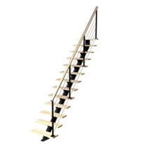 Escalier Elliot droit rampe Cubik câbles | LAPEYRE SERVICES