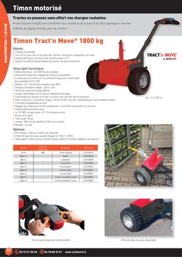 Tracteur pousseur motorisé Tract'n'Move 1800 Kg | Timon TM18 