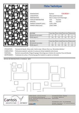 Métal perforé décoratif | Rythmic CALINDA