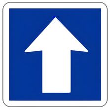 Panneau de circulation sens unique C12 500 classe 2 | 1-02-2-036h1