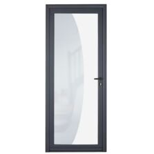 Porte d'entrée Adenora aluminium vitrage hémis sur mesure | LAPEYRE SERVICES