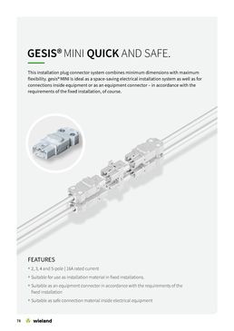 Connecteurs électriques enfichables | gesis® MINI
