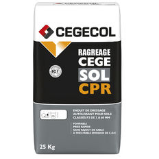 Enduit de dressage autolissant de 3 à 40 mm d'épaisseur | CEGESOL CPR