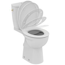 Pack WC sur pied surélevé sans bride et abattant frein de chute | Ulysse P026901