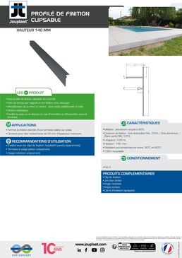Profilés de finition clipsables