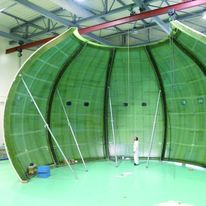 Toiture en bulbe dorée à la feuille d'or préfabriquée par moulage | Toiture dorée en matériau composite