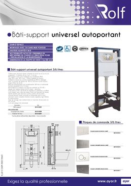 Bâti support universel autoportant 3/6 litres | ROLF