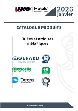 CATALOGUE PRODUITS IKO Metals France 01_2026