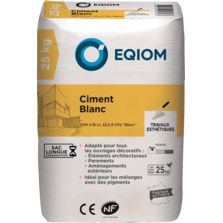 Ciment blanc pour des ouvrages décoratifs ou de maçonnerie d’art | CEM II/B-LL 32.5 R CE CP2 NF