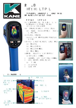 Caméra thermique pour recherche de fuite KANE TCAM