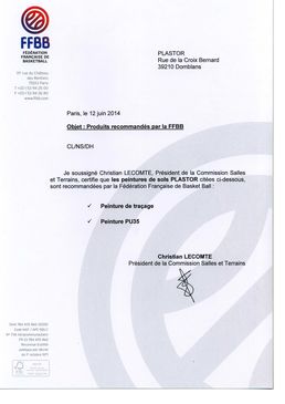 Peinture de traçage pour parquets sportifs | PLASTOR