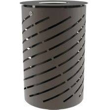 Corbeille de rue Spirale 65 litres