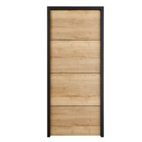 Bloc-porte acoustique | Roxie chêne industriel avec inserts noirs