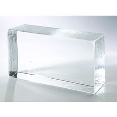 Bloc de verre transparent pour cloison et agencement intérieur | Poesia 60672