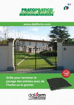 Grilles d'engazonnement pour surfaces carrossables | Pratopratico®