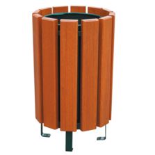 Corbeille de ville en bois Boston