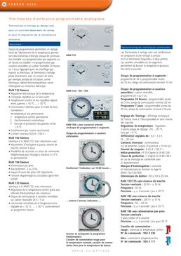 Thermostat programmable à régulation électronique