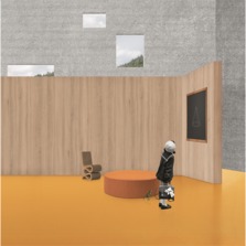 Sol caoutchouc à granules multicolores incorporés | PlanSystem GRAIN