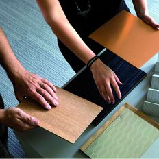 Panneau de placage en bois texturé pour agencement | Contrastes & Matières Acte 2