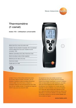 Thermomètre de grande précision | Testo 110