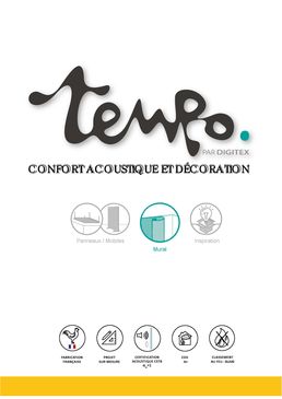 Revêtement mural acoustique Impression numérique | TEMPO Mural