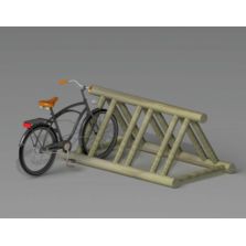 Râtelier 6 vélos en bois