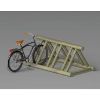 Râtelier 6 vélos en bois