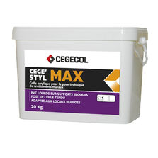 Colle acrylique pour revêtements plastiques ou collé tendu | CEGE'STYL MAX