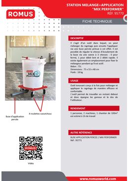 Station mélange + application | Mix Performer 