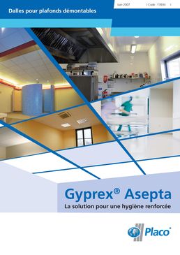 Dalle de plafond à hygiène renforcée | Gyprex Asepta