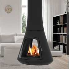 Cheminée suspendue pivotante avec conduit efficience | Calista