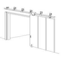 Porte coulissante de grandes dimensions CF et PF deux heures | TY12-1C