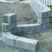 Bloc de béton à enduire pour maçonnerie courbe | Girobloc