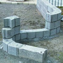 Bloc de béton à enduire pour maçonnerie courbe | Girobloc