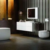 Lavabos et WC à poser ou suspendre en fine céramique | Beyond