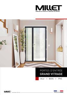 Portes d'entrée grand vitrage Millet 2021